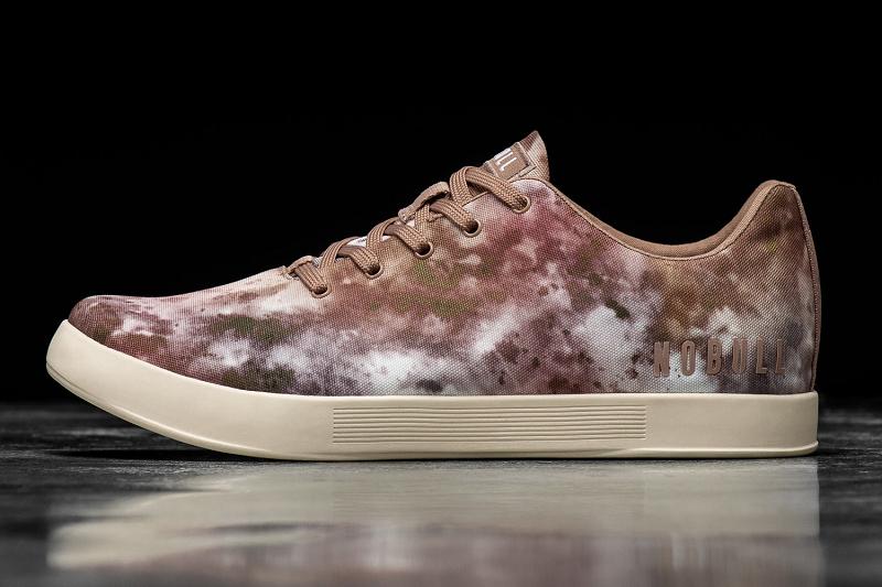 Women\'s Nobull Earth Tie-Dye Canvas Trainers Copper | SG R3015V